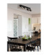 Korben Ceiling Spotlight Bar Matt Black 4x GU10-5