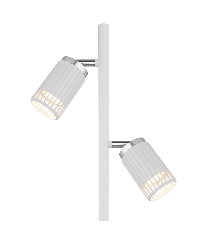 Korben Multi Arm Floor Lamp White Matt 2x GU10-3