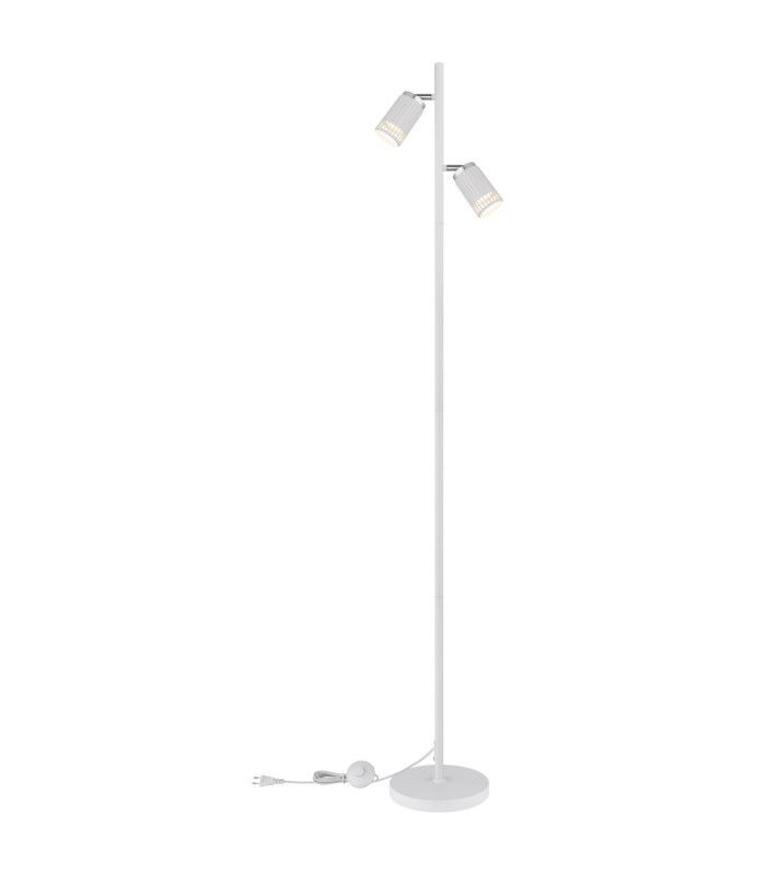 Korben Multi Arm Floor Lamp White Matt 2x GU10-4