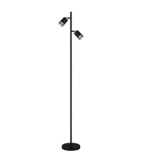 Korben Multi Arm Floor Lamp Matt Black 2x GU10-1