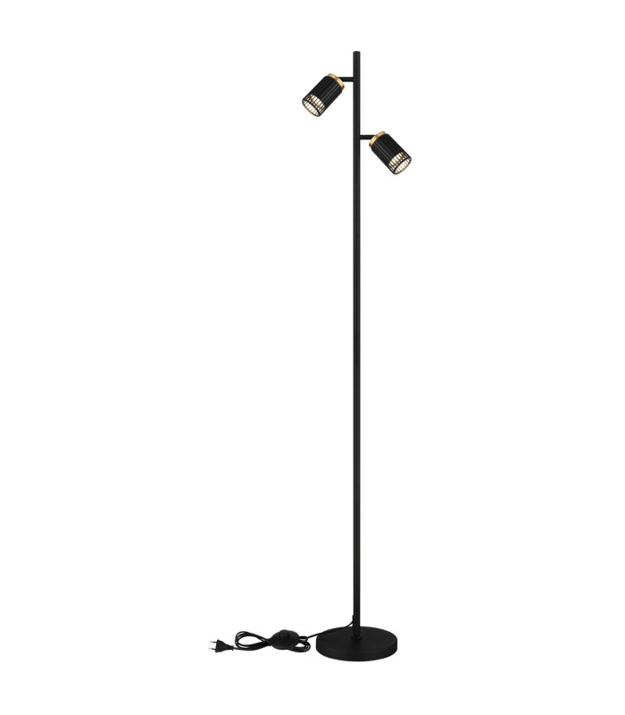 Korben Multi Arm Floor Lamp Matt Black 2x GU10-4