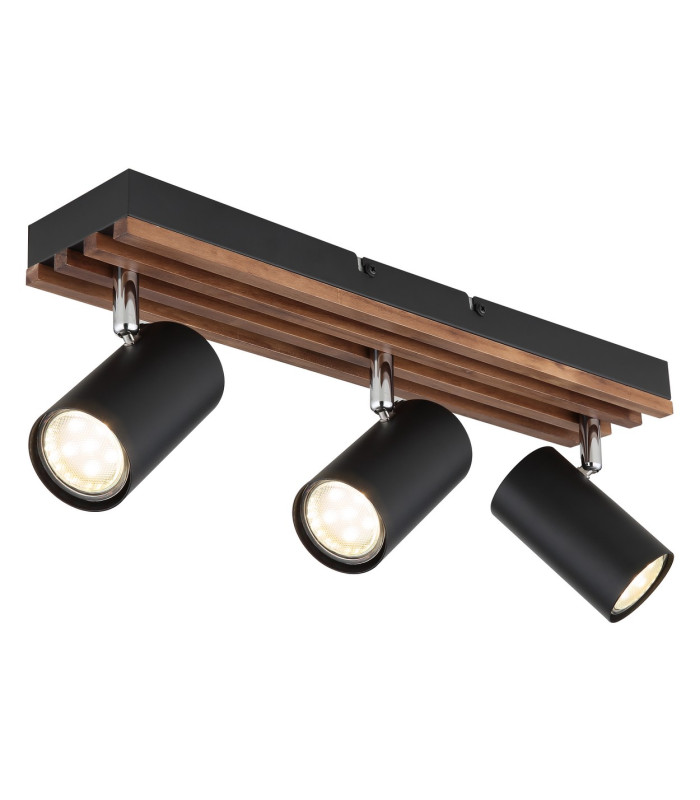Kayden Ceiling Spotlight Bar Matt Black 3x GU10-1