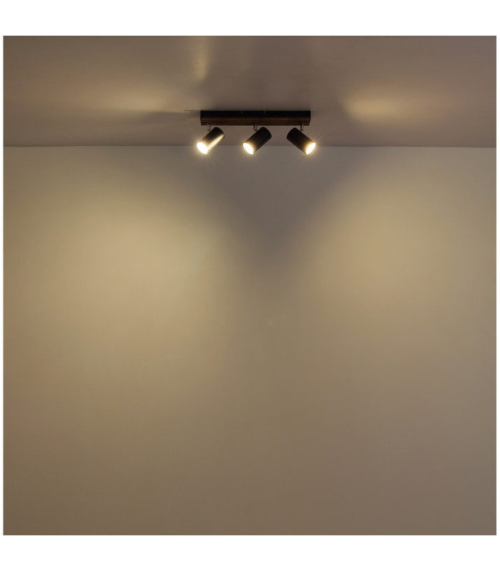 Kayden Ceiling Spotlight Bar Matt Black 3x GU10-5
