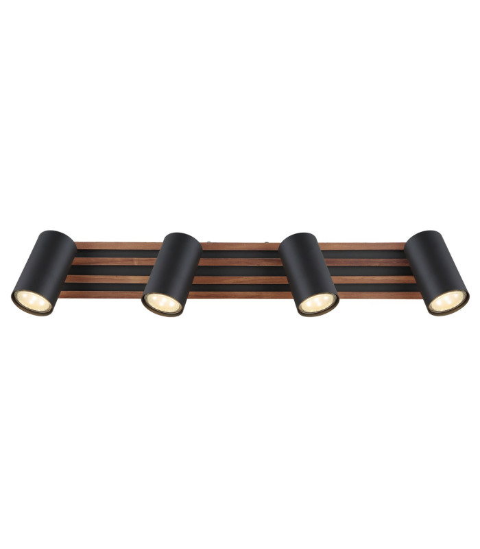 Kayden Ceiling Spotlight Bar Matt Black 4x GU10-4