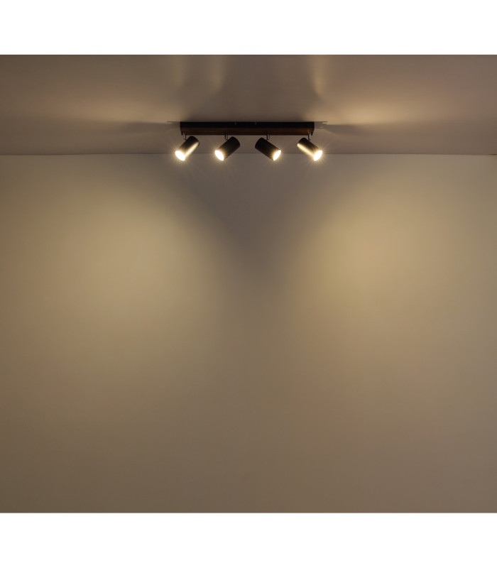 Kayden Ceiling Spotlight Bar Matt Black 4x GU10-5