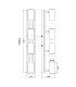 Kayden Ceiling Spotlight Bar Matt Black 4x GU10-7
