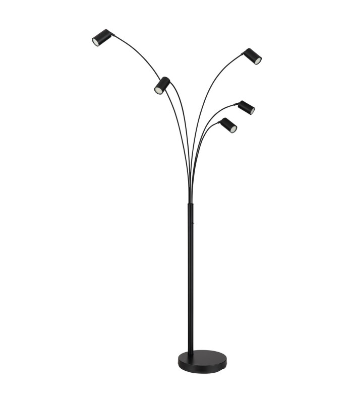 Robby Multi Arm Floor Lamp Matt Black 5x GU10-2