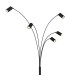 Robby Multi Arm Floor Lamp Matt Black 5x GU10-3