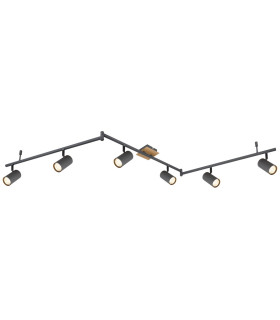 Robby Ceiling Spotlight Bar Graphite 6x GU10-1