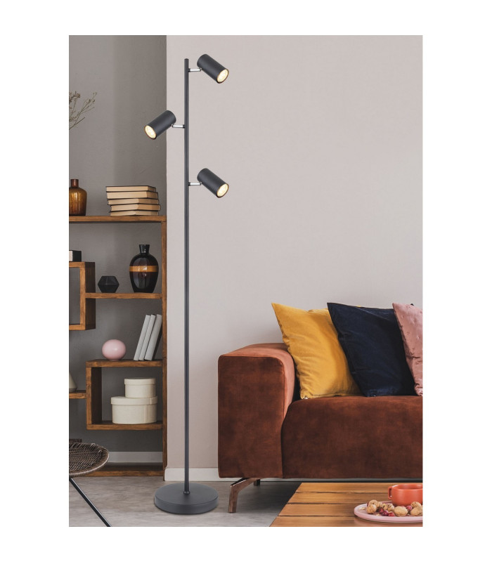 Robby Multi Arm Floor Lamp Matt Black 3x GU10-8
