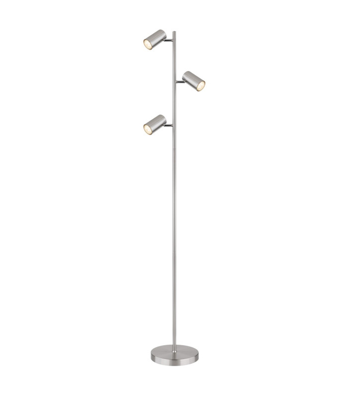 Robby Multi Arm Floor Lamp Nickel Matt 3x GU10-1