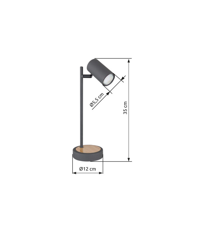 Robby Desk Task Lamp Graphite 1x GU10-6