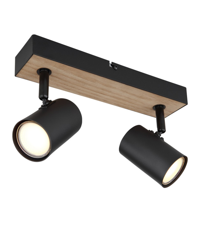 Robby Twin Ceiling Spotlight Matt Black 2x GU10-1