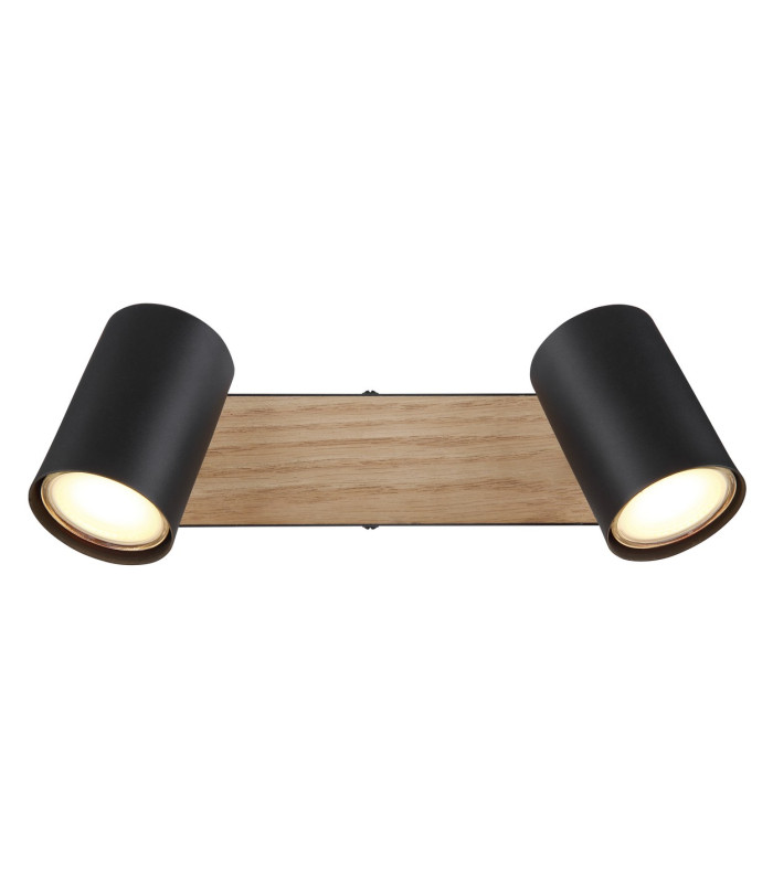 Robby Twin Ceiling Spotlight Matt Black 2x GU10-4