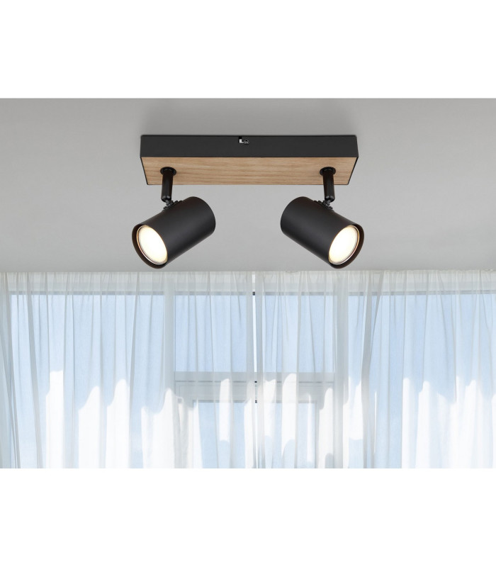 Robby Twin Ceiling Spotlight Matt Black 2x GU10-6