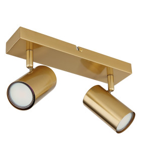 Robby Twin Ceiling Spotlight Gold Colours Brushed 2x GU10-2