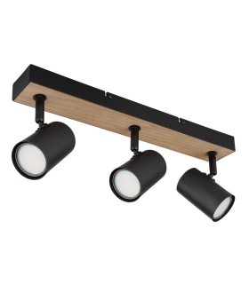 Robby Twin Ceiling Spotlight Matt Black 3x GU10-2