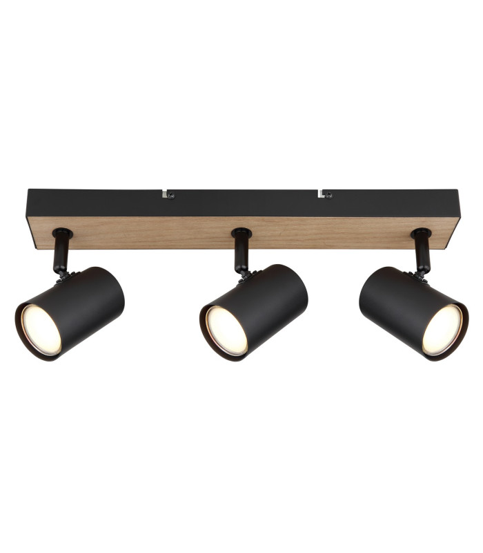 Robby Twin Ceiling Spotlight Matt Black 3x GU10-3