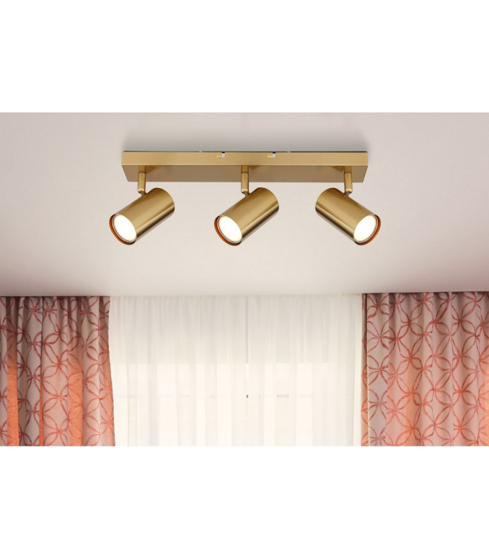 Robby Ceiling Spotlight Bar Gold Colours Brushed 3x GU10-5