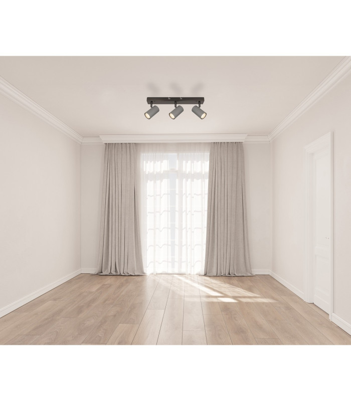 Robby Ceiling Spotlight Bar Gunmetal 3x GU10-5