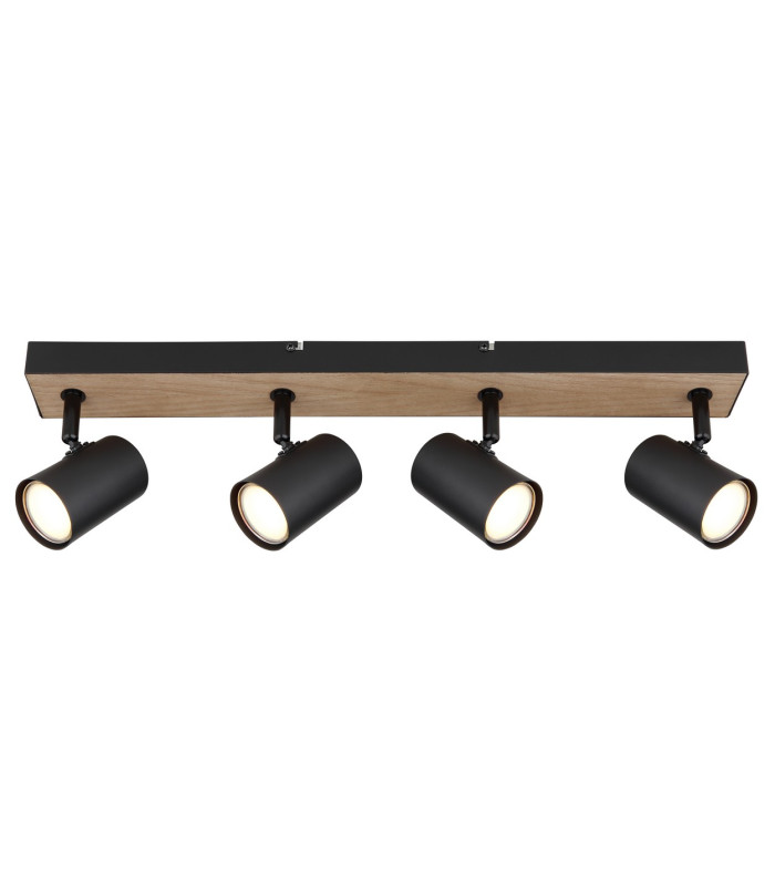 Robby Ceiling Spotlight Bar Matt Black 4x GU10-3