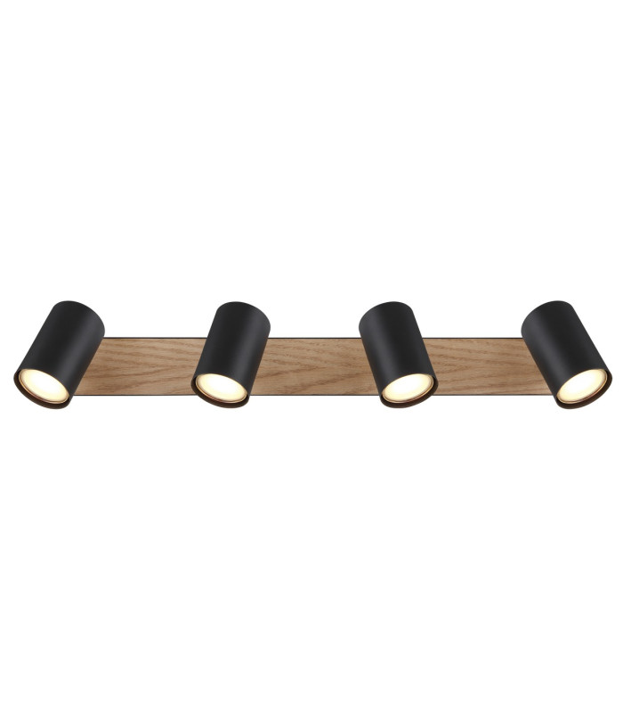 Robby Ceiling Spotlight Bar Matt Black 4x GU10-4