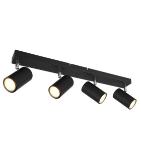 Robby Ceiling Spotlight Bar Matt Black 4x GU10-1