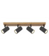 Robby Ceiling Spotlight Bar Wood Look 4x GU10-3