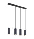 Robby Bar Pendant Ceiling Light Matt Black 4x GU10-1
