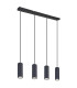 Robby Bar Pendant Ceiling Light Matt Black 4x GU10-2