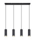 Robby Bar Pendant Ceiling Light Matt Black 4x GU10-3