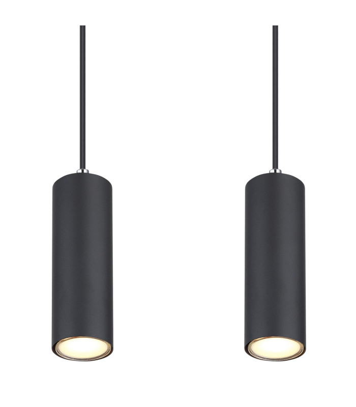 Robby Bar Pendant Ceiling Light Matt Black 4x GU10-4