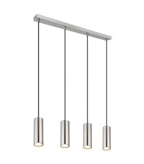 Robby Bar Pendant Ceiling Light Nickel Matt 4x GU10 3000K-1