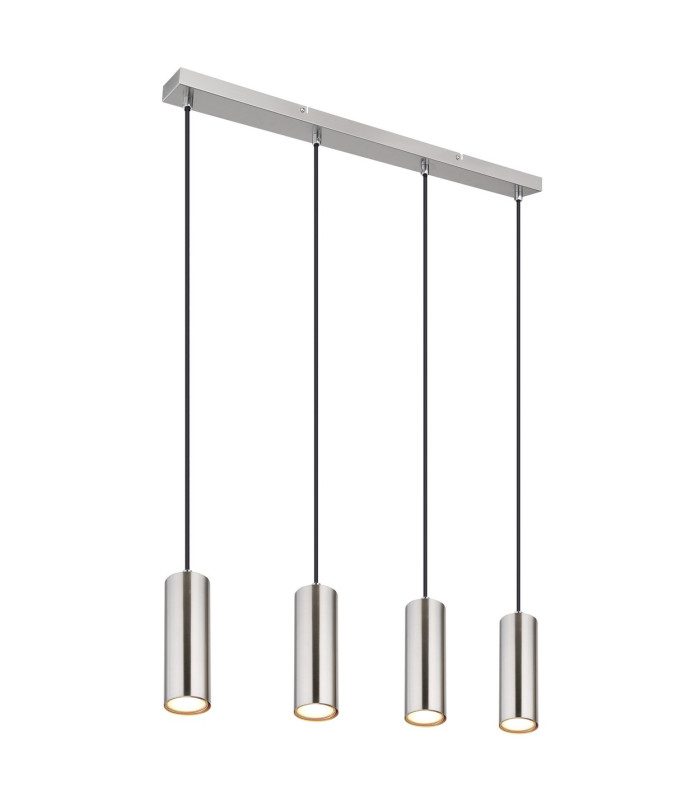 Robby Bar Pendant Ceiling Light Nickel Matt 4x GU10 3000K-1
