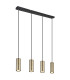 Robby Bar Pendant Ceiling Light Matt Black Gold 4x GU10-1