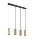 Robby Bar Pendant Ceiling Light Matt Black Gold 4x GU10-2