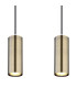 Robby Bar Pendant Ceiling Light Matt Black Gold 4x GU10-4