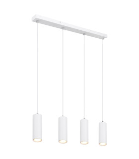 Robby Bar Pendant Ceiling Light White 4x GU10-1