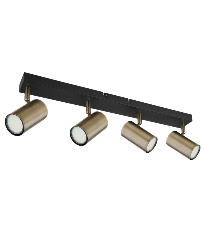 Robby Ceiling Spotlight Bar Matt Black Gold 4x GU10-2