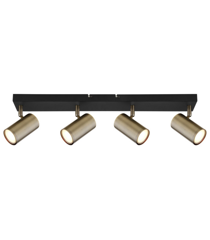 Robby Ceiling Spotlight Bar Matt Black Gold 4x GU10-3