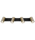 Robby Ceiling Spotlight Bar Matt Black Gold 4x GU10-4