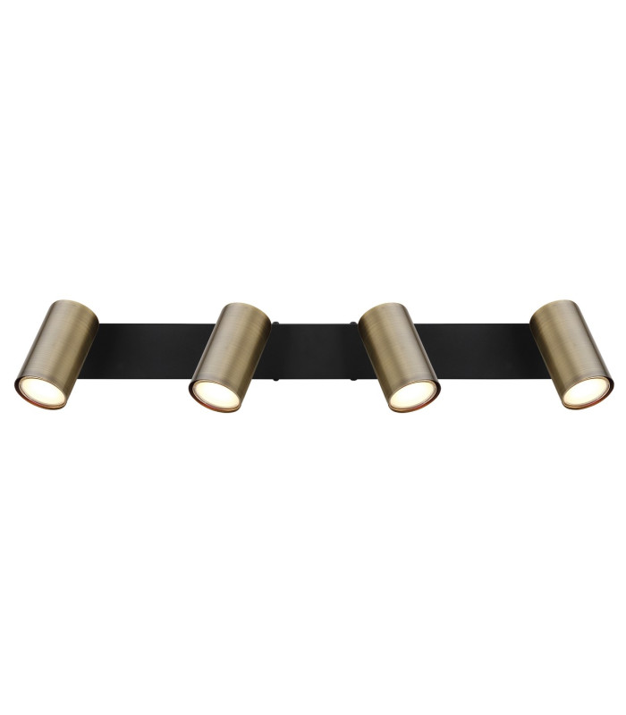 Robby Ceiling Spotlight Bar Matt Black Gold 4x GU10-4