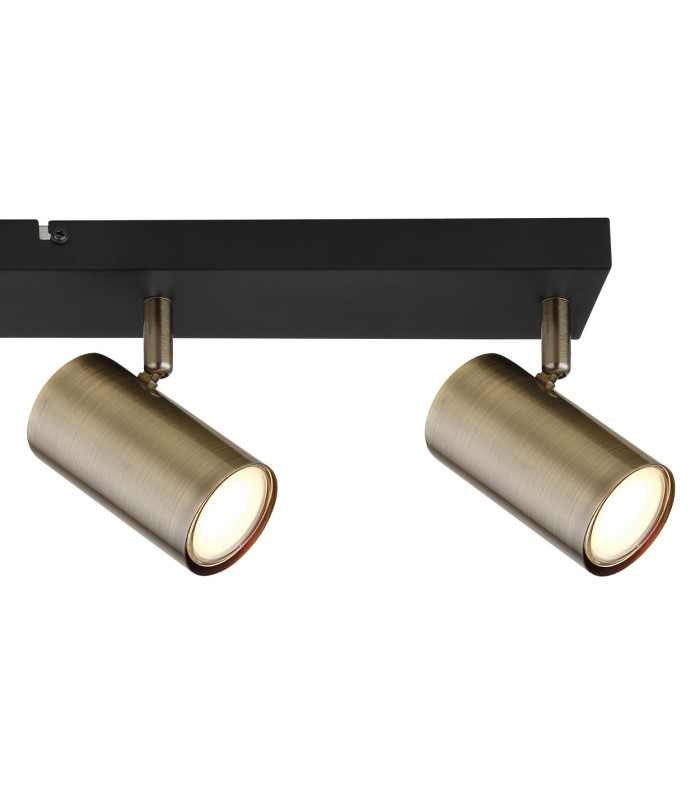 Robby Ceiling Spotlight Bar Matt Black Gold 4x GU10-5