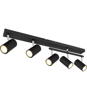 Robby Ceiling Spotlight Bar Matt Black 5x GU10-1