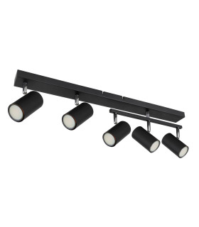Robby Ceiling Spotlight Bar Matt Black 5x GU10-2