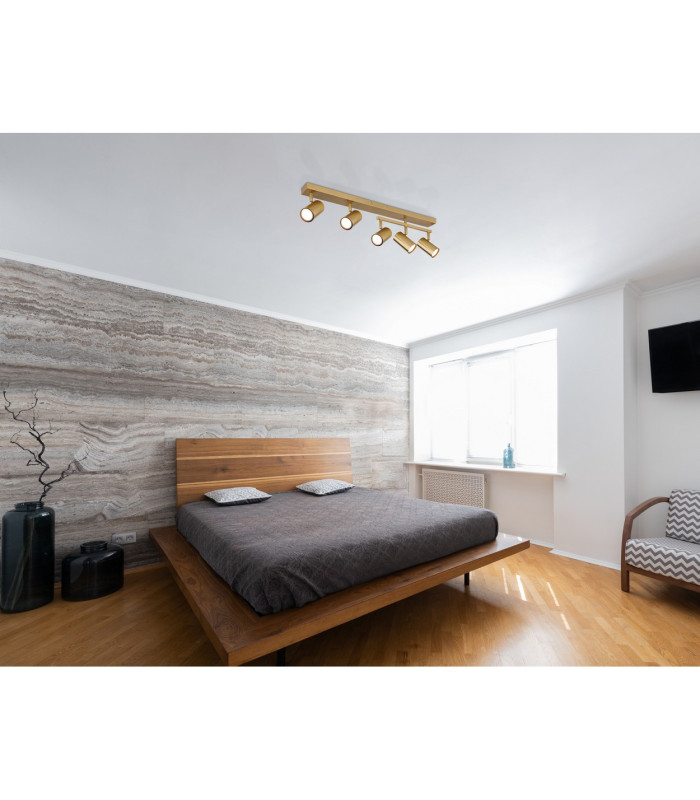Robby Ceiling Spotlight Bar Gold Colours Brushed 5x GU10-7
