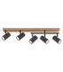 Robby Ceiling Spotlight Bar Wood Look 5x GU10-3