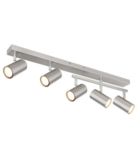 Robby Ceiling Spotlight Bar Nickel Matt 5x GU10-1