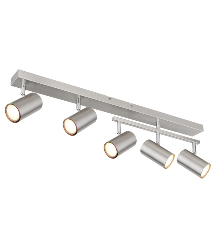 Robby Ceiling Spotlight Bar Nickel Matt 5x GU10-1