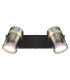 Trabby Twin Ceiling Spotlight Matt Black Smoke Glass Shade 2x GU10-4